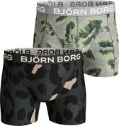 Björn Borg - Gigant Leo & Painted Leaves Cotton Stretch Shorts - 2-Pack