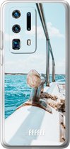 Huawei P40 Pro+ Hoesje Transparant TPU Case - Sailing #ffffff