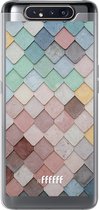 Samsung Galaxy A80 Hoesje Transparant TPU Case - Colour Tiles #ffffff