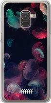 Samsung Galaxy A8 (2018) Hoesje Transparant TPU Case - Jellyfish Bloom #ffffff