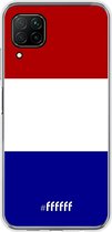 Huawei P40 Lite Hoesje Transparant TPU Case - Nederlandse vlag #ffffff