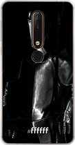 Nokia X6 (2018) Hoesje Transparant TPU Case - Plate Armour #ffffff