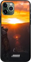 iPhone 11 Pro Hoesje TPU Case - Rock Formation Sunset #ffffff