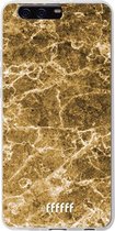 Huawei P10 Plus Hoesje Transparant TPU Case - Gold Marble #ffffff