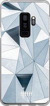 Samsung Galaxy S9 Plus Hoesje Transparant TPU Case - Mirrored Polygon #ffffff