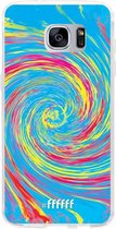 Samsung Galaxy S7 Hoesje Transparant TPU Case - Swirl Tie Dye #ffffff