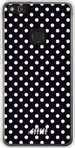 Huawei P10 Lite Hoesje Transparant TPU Case - Onyx Dots #ffffff