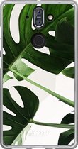 Nokia 8 Sirocco Hoesje Transparant TPU Case - Tropical Plants #ffffff