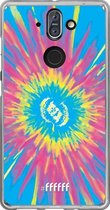 Nokia 8 Sirocco Hoesje Transparant TPU Case - Flower Tie Dye #ffffff