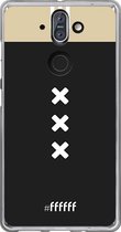 6F hoesje - geschikt voor Nokia 8 Sirocco -  Transparant TPU Case - AFC Ajax Uitshirt 2018-2019 #ffffff
