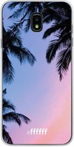 Samsung Galaxy J7 (2018) Hoesje Transparant TPU Case - Sunset Palms #ffffff