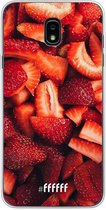 Samsung Galaxy J7 (2018) Hoesje Transparant TPU Case - Strawberry Fields #ffffff