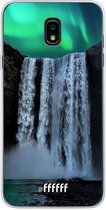 Samsung Galaxy J7 (2018) Hoesje Transparant TPU Case - Waterfall Polar Lights #ffffff