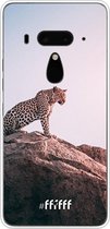 HTC U12+ Hoesje Transparant TPU Case - Leopard #ffffff