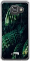 6F hoesje - geschikt voor Samsung Galaxy A3 (2016) -  Transparant TPU Case - Palm Leaves Dark #ffffff