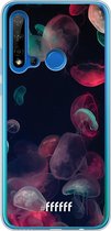 Huawei P20 Lite (2019) Hoesje Transparant TPU Case - Jellyfish Bloom #ffffff