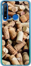 Huawei P20 Lite (2019) Hoesje Transparant TPU Case - Corks #ffffff