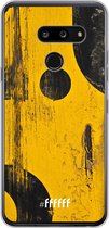 LG G8 ThinQ Hoesje Transparant TPU Case - Black And Yellow #ffffff