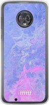 Motorola Moto G6 Hoesje Transparant TPU Case - Purple and Pink Water #ffffff