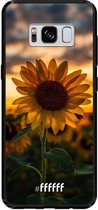 Samsung Galaxy S8 Hoesje TPU Case - Sunset Sunflower #ffffff