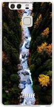 Huawei P9 Hoesje Transparant TPU Case - Forest River #ffffff
