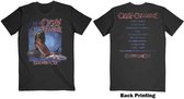Ozzy Osbourne Heren Tshirt -M- Blizzard Of Ozz Tracklist Zwart