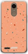 LG K10 (2018) Hoesje Transparant TPU Case - Terrazzo N°10 #ffffff