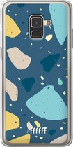 Samsung Galaxy A8 (2018) Hoesje Transparant TPU Case - Terrazzo N°7 #ffffff