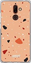 Nokia 7 Plus Hoesje Transparant TPU Case - Terrazzo N°5 #ffffff
