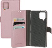 Mobiparts Saffiano Wallet Case Samsung Galaxy A42 (2020) Roze hoesje
