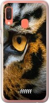 Samsung Galaxy A20e Hoesje Transparant TPU Case - Tiger #ffffff