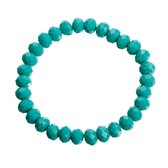 Melady Kralen Armband 30beads*8mm Groen Glas Rond Kralen Armband Dames Armbandjes Sieraden Dames