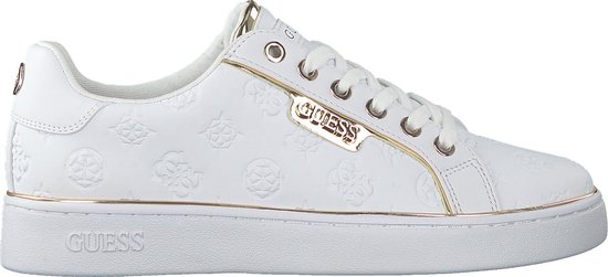 GUESS Banq Dames Sneakers - Wit - Maat 38 | bol.com