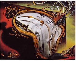 Kunstdruk Salvador Dali - Les montres molles 80x60cm