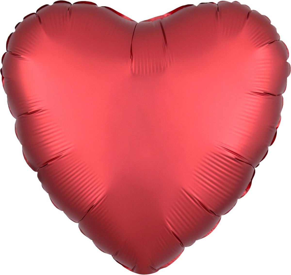 Amscan - Folieballon Hart Bordeaux 46 cm