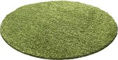 Shaggy Tapijt 30 mm lang en hoogpolig Groene kleur