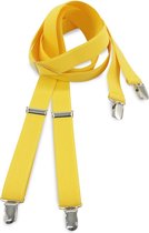 We Love Ties - Bretels - 100% made in NL, geel smal