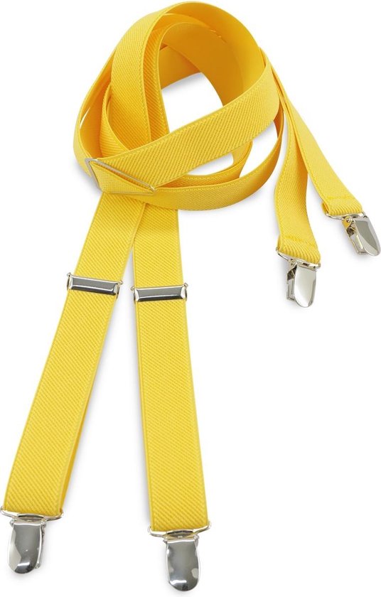 We Love Ties - Bretels - Bretels geel smal - geel