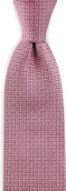 We Love Ties - Stropdas Ted Tetris - geweven zuiver zijde - roze / lila / grijs