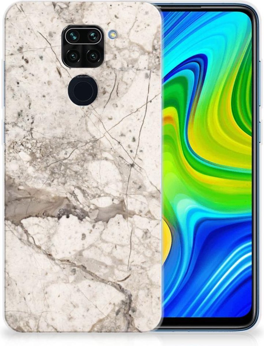 Xiaomi Redmi Note9 TPU Siliconen Hoesje Marmer Beige