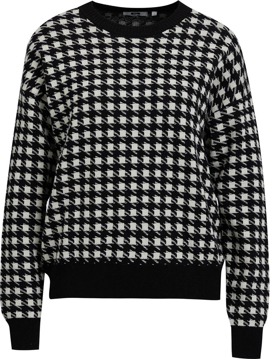WE Fashion Dames pied de poule trui bol