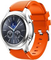 Bandje Voor de Samsung Gear S3 Classic / Frontier - Siliconen Armband / Polsband / Strap Band / Sportband Royal Oranje | Watchbands-shop.nl