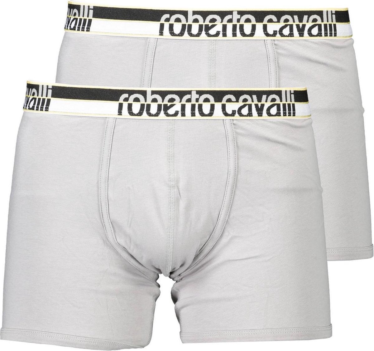 Roberto Cavalli boxer - onderbroek - heren - 2 pack - grijs met goud - M |  bol