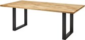 Sortio Home - Eetkamertafel Emilie - Beige - Hout