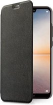 Huawei P20 Lite hoesje zwart - Book Case Huawei P20 Lite hoesje met ruimte pasjes - Zwart - (Let op: Lite variant)