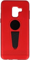 Wicked Narwal | Microfoon series hoesje Samsung Samsung Galaxy A8 2018 Rood