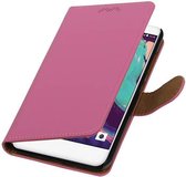 Wicked Narwal | bookstyle / book case/ wallet case Hoes voor HTC X10 Roze