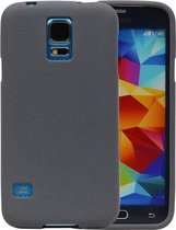 Wicked Narwal | Sand Look TPU Hoesje voor Samsung Galaxy S5 G900F Grijs