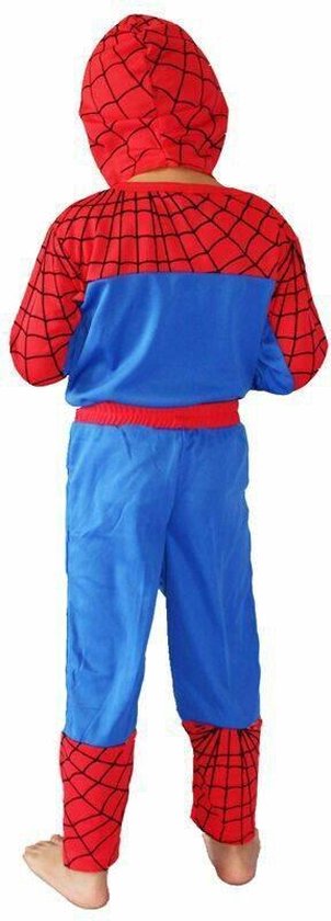 Het kantoor vier keer Competitief Spiderman Verkleedpak Rood - maat 122/128 - Verkleedkleren Jongen / meisje  + Gratis Hanger | bol.com