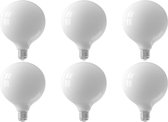 CALEX - LED Lamp 6 Pack - Globe - Filament G125 - E27 Fitting - Dimbaar - 6W - Warm Wit 2700K - Wit - BSE